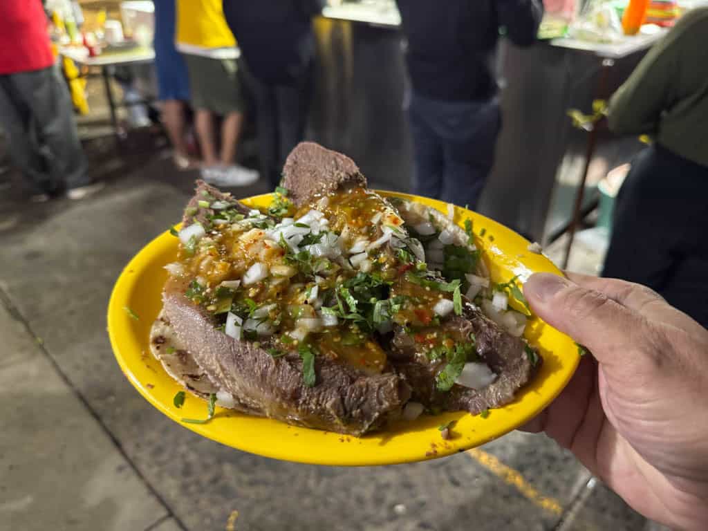Best lengua taco in Guadalajara