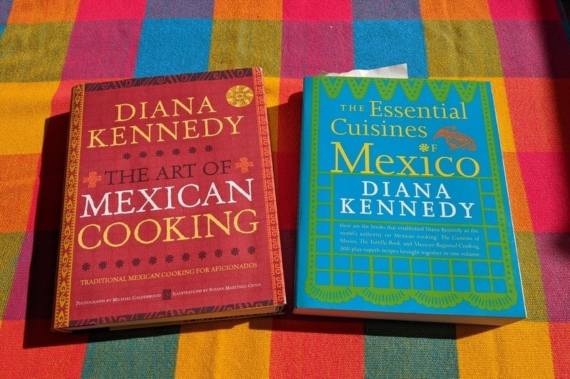 Diana Kennedy cookbooks about Mexico and Mexican cuisine