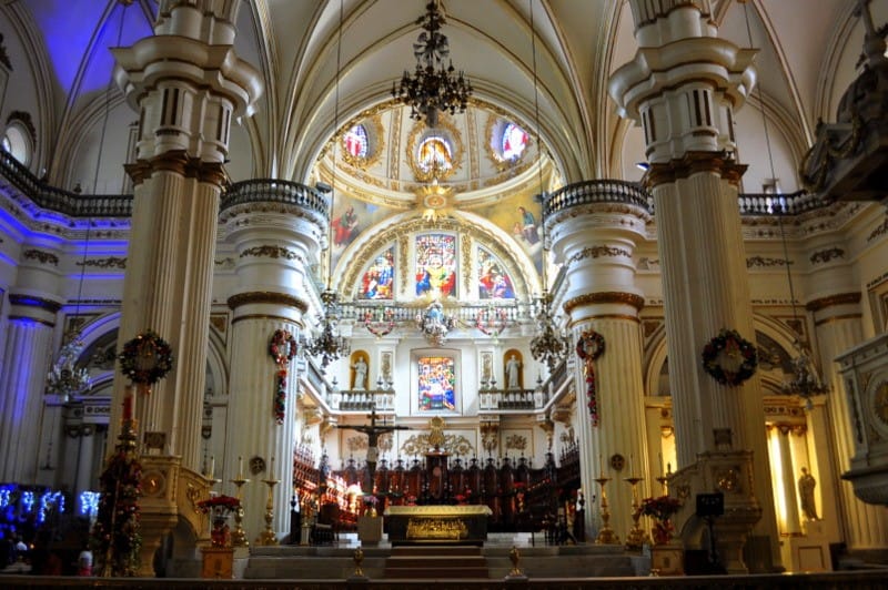 The main altar in the Guadalajara Metropolitan Cathedral