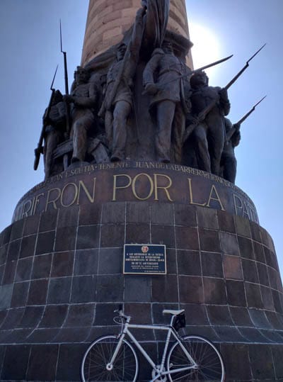 Monument to the child heroes of the Mexican American War of 1846-1848.