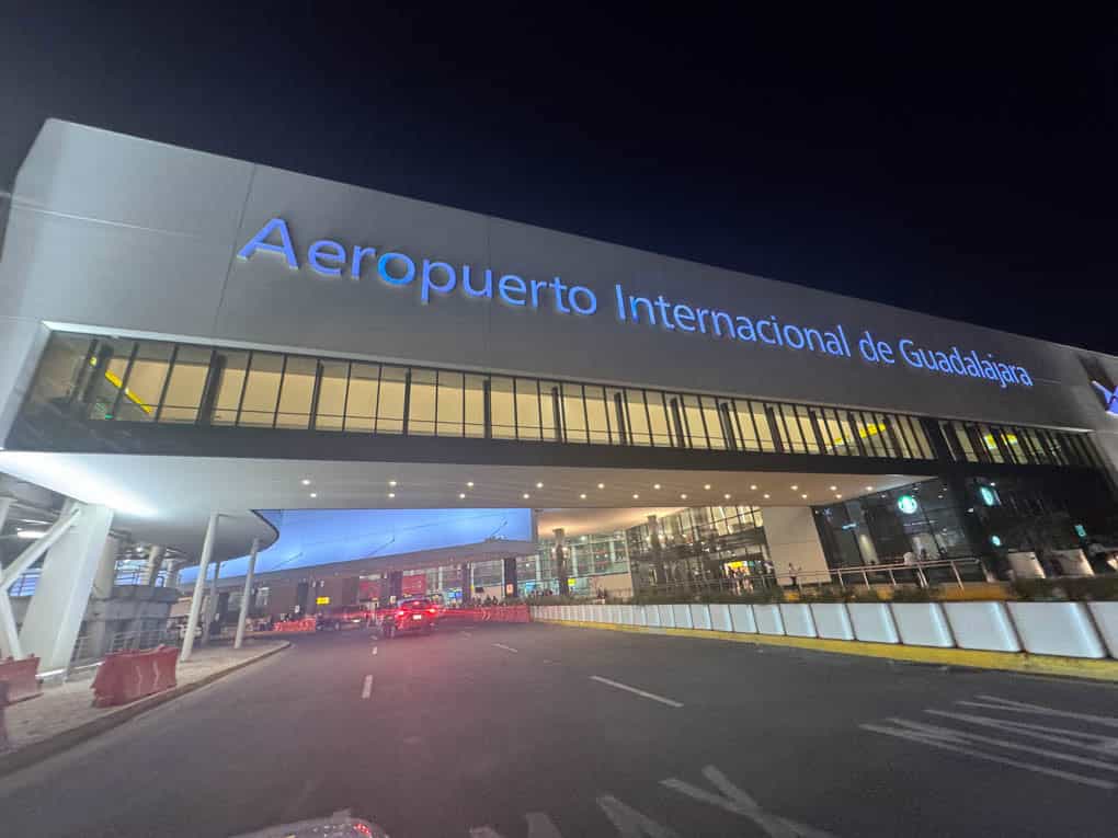The new Guadalajara Airport Entrance in Jalisco Mexico