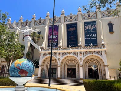 The old Jai Alai Palace concert hall in Tijuana