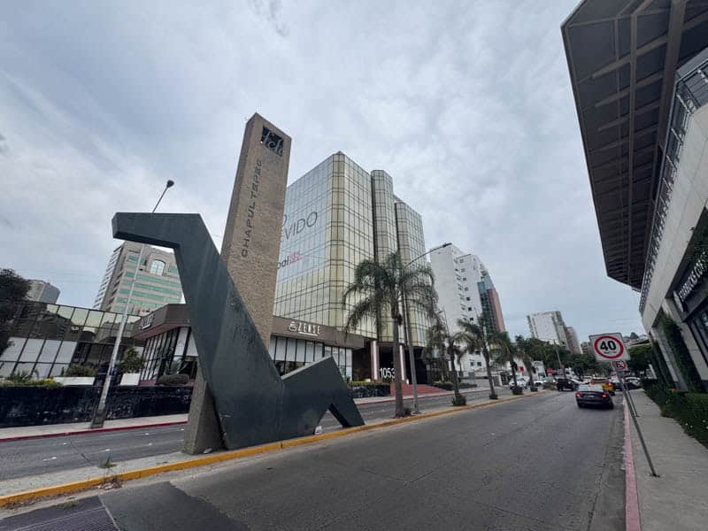 Chapultepec monument on Calle Sonora in the Chapultepec neighborhood of Tijuana